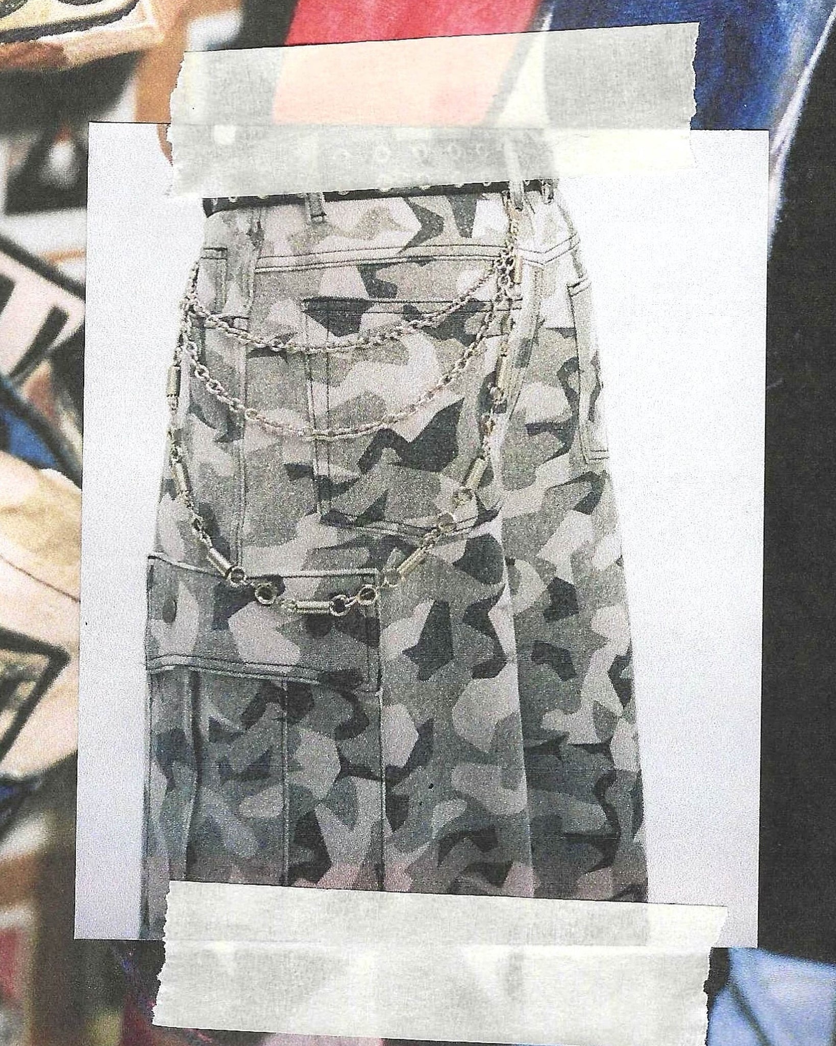 SNOW CAMO CARGO SHORT